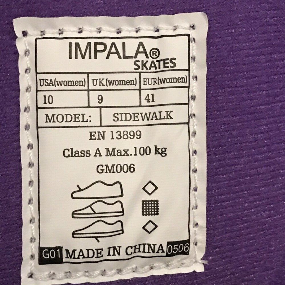 Impala Holographic Quad Roller Skates WMS SZ 10 - Picture 10 of 10